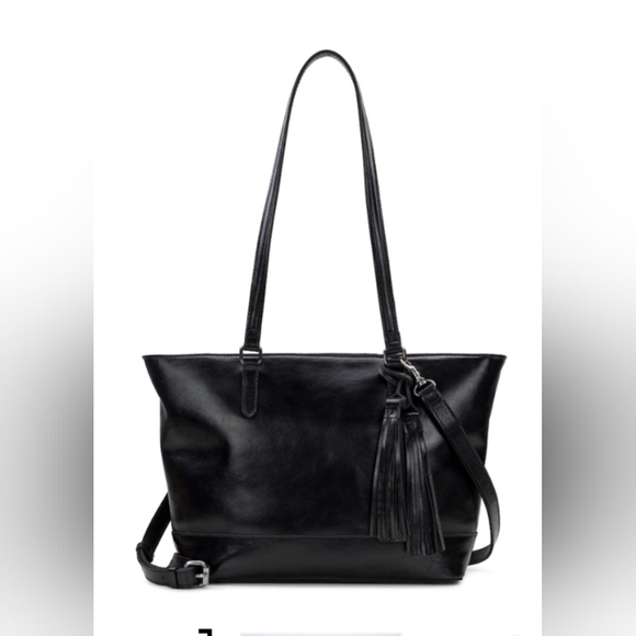 Patricia Nash Handbags - Patricia Nash Black Leather Milana Tote With Tassel NWOT